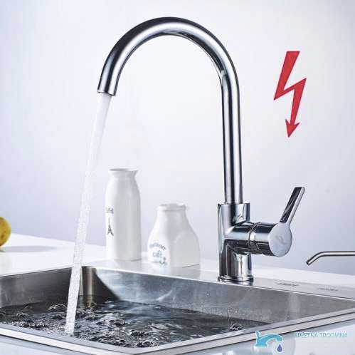 Miscelatore da cucina EYN NT1220 cromato a bassa pressione con bocca alta