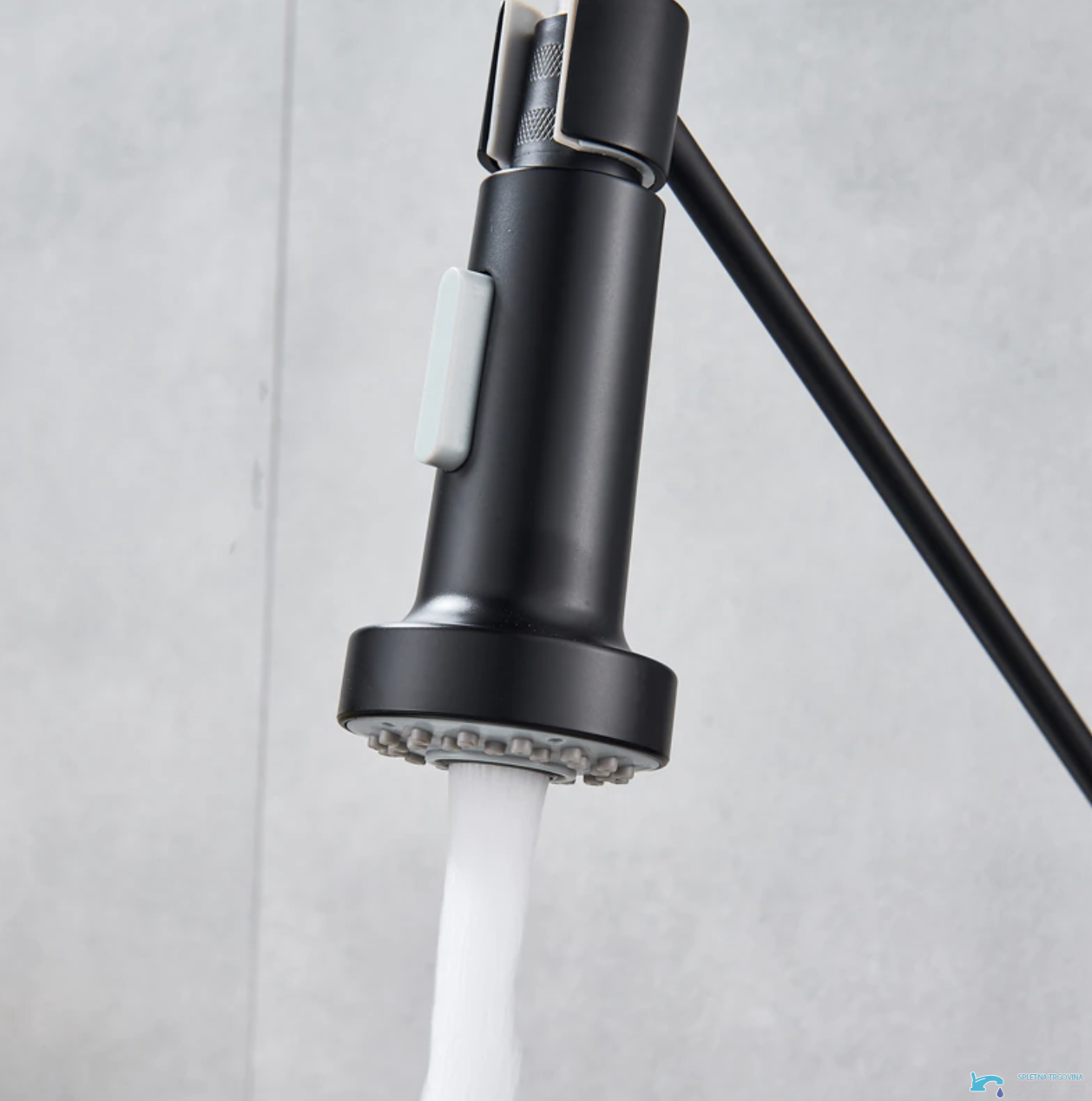 DEL1537 - doccetta cucina con deviatore, doccetta con getto d'acqua