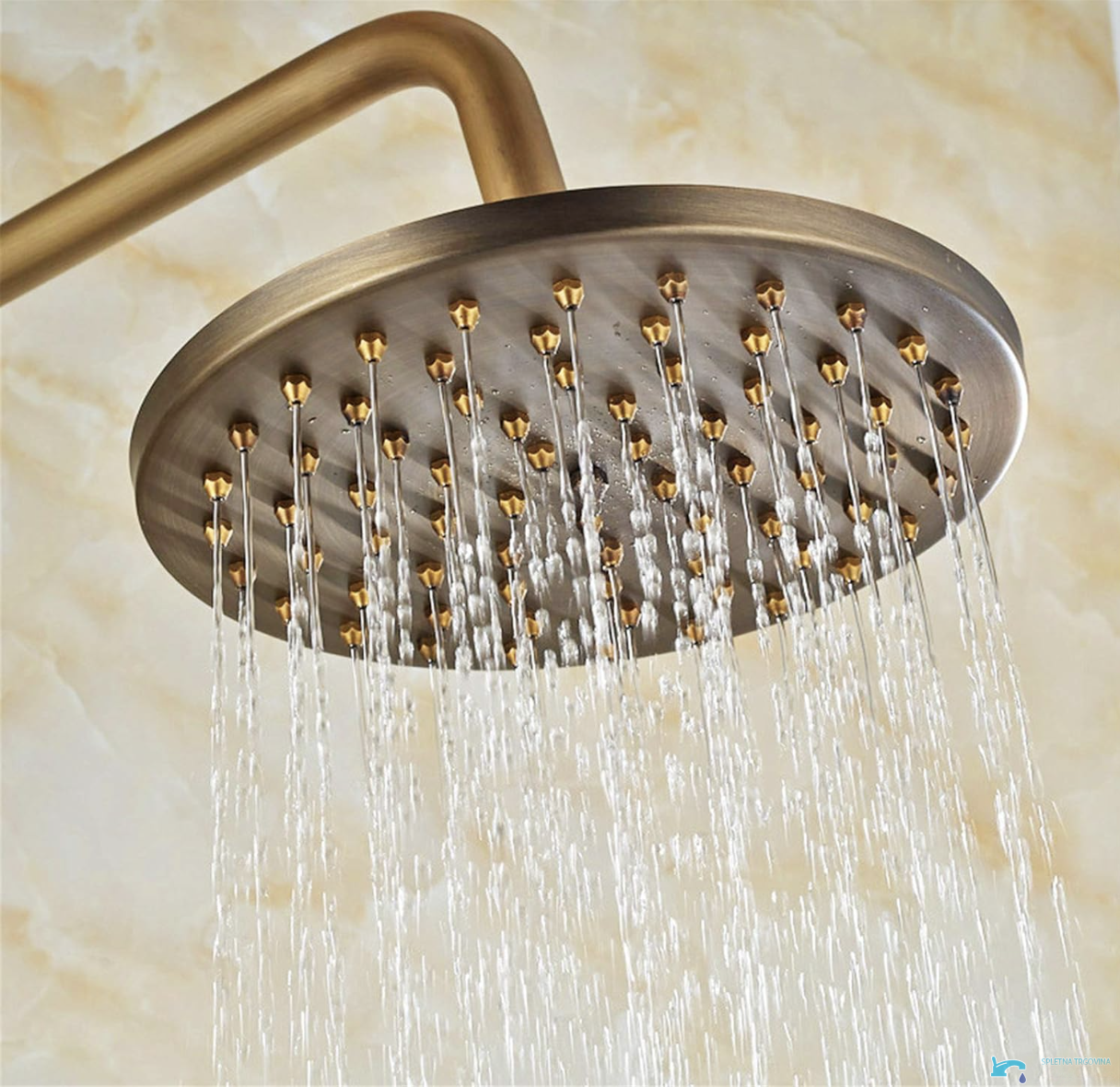 AQG1457 - soffione doccia bronzo antico, soffione doccia tondo