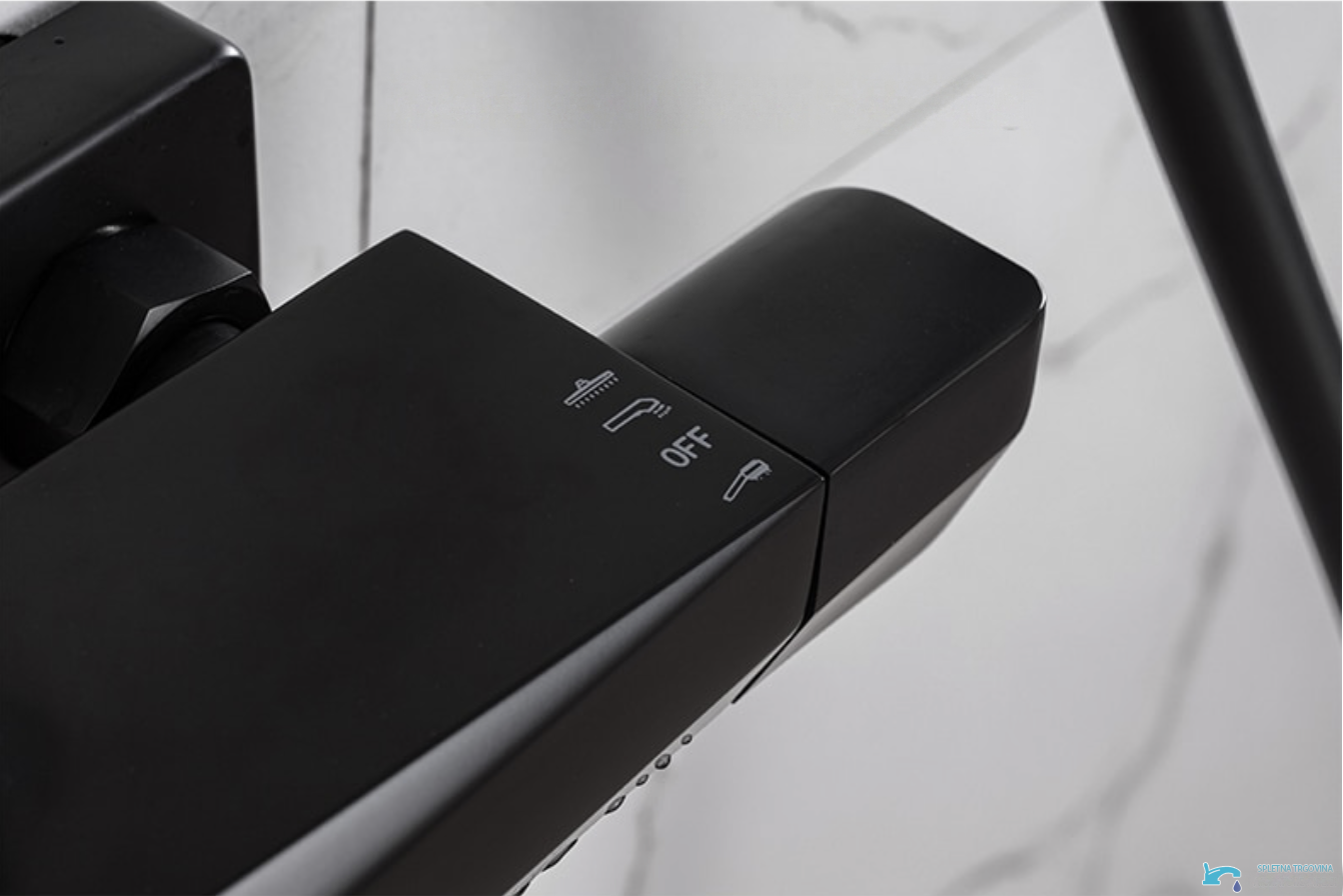 Pannello doccia termostatico EYN TB1751 da parete con getti multipli, disponibile in più finiture
