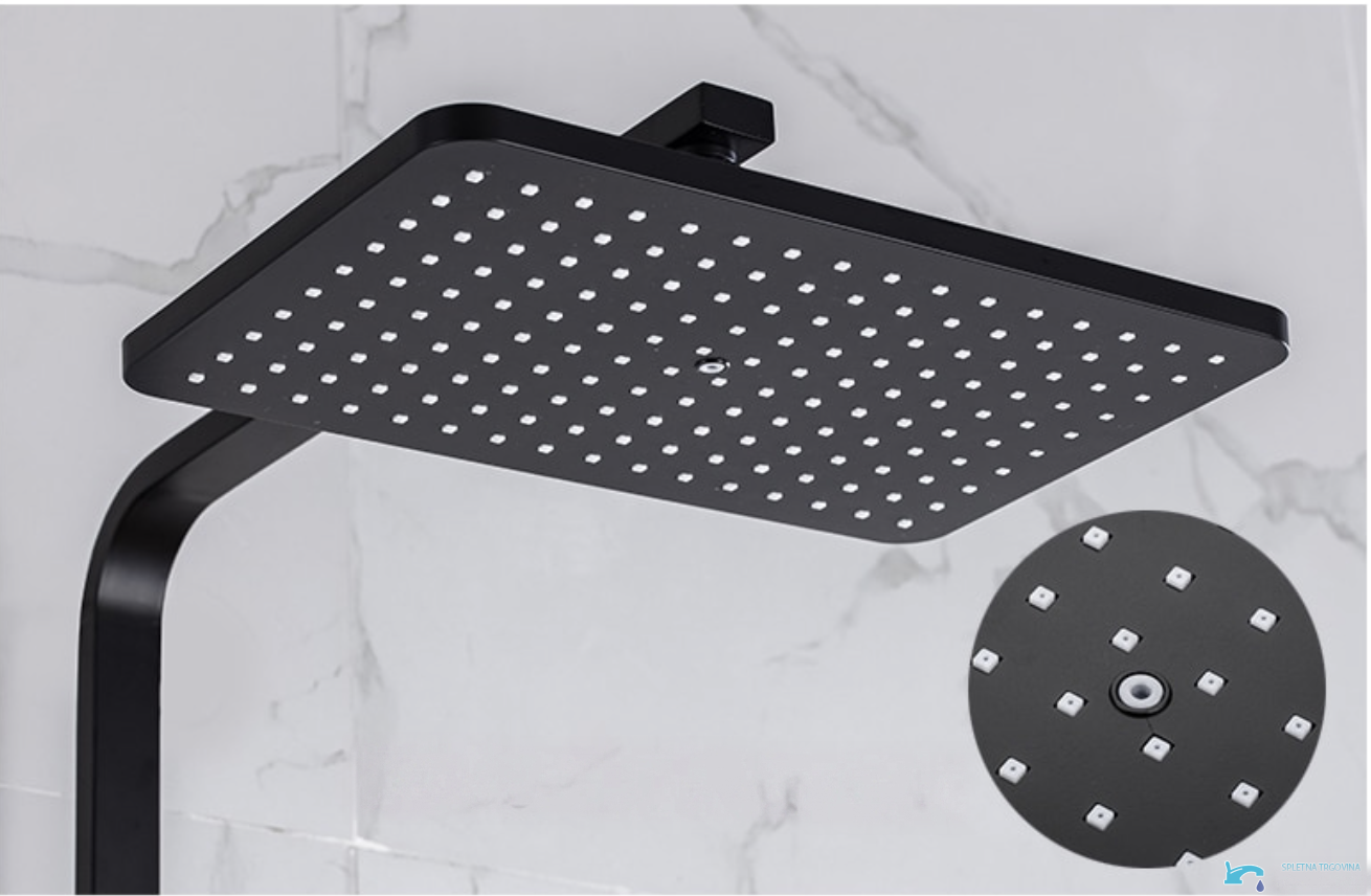 Pannello doccia termostatico EYN TB1751 da parete con getti multipli, disponibile in più finiture