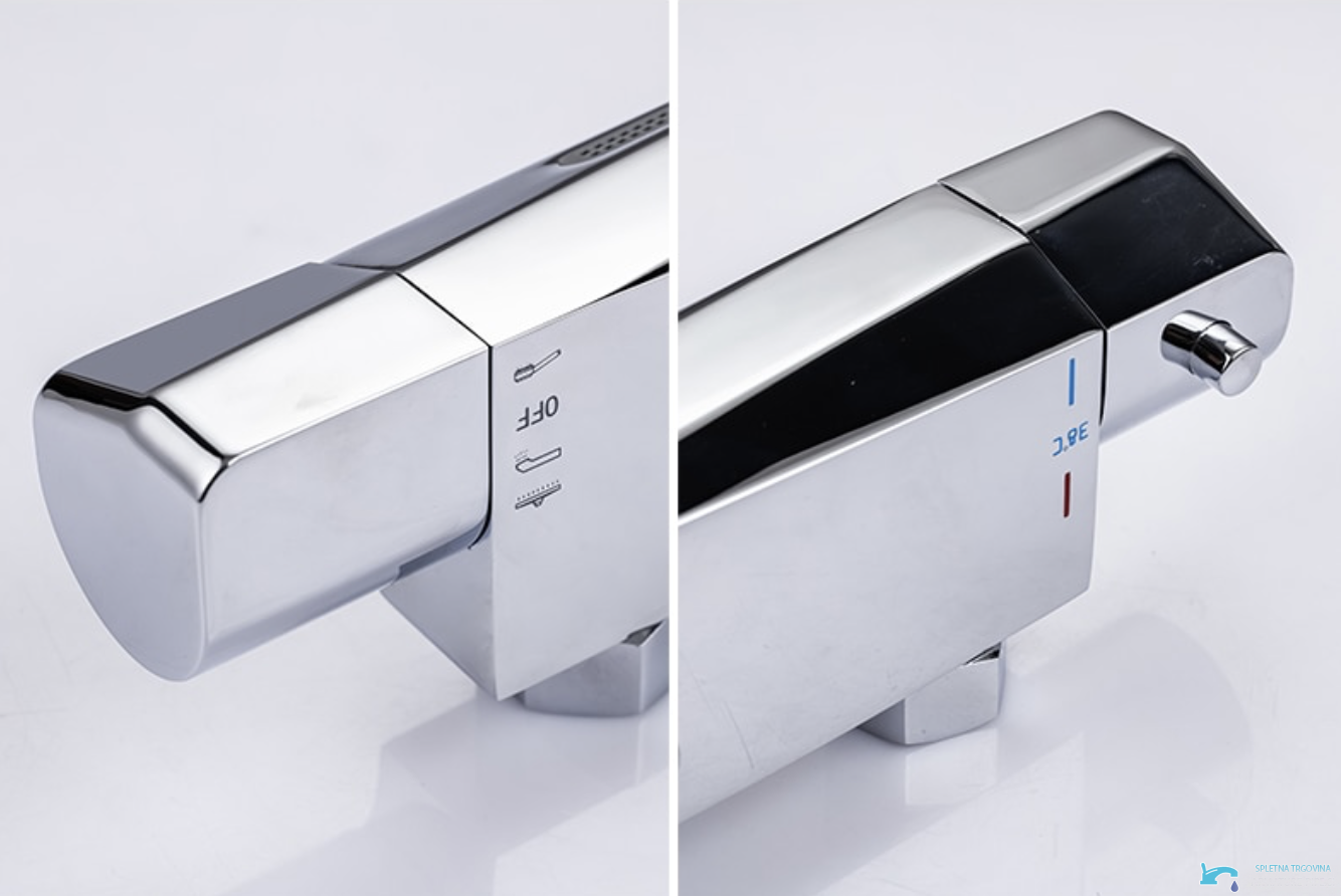 Pannello doccia termostatico EYN TB1751 da parete con getti multipli, disponibile in più finiture