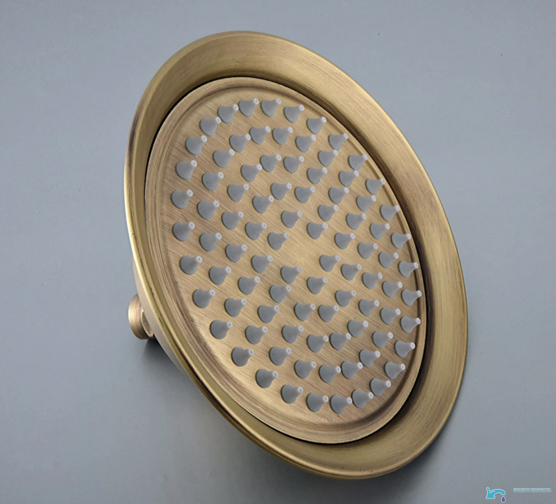 GZA1720 - soffione doccia anticato, soffione in ottone anticato