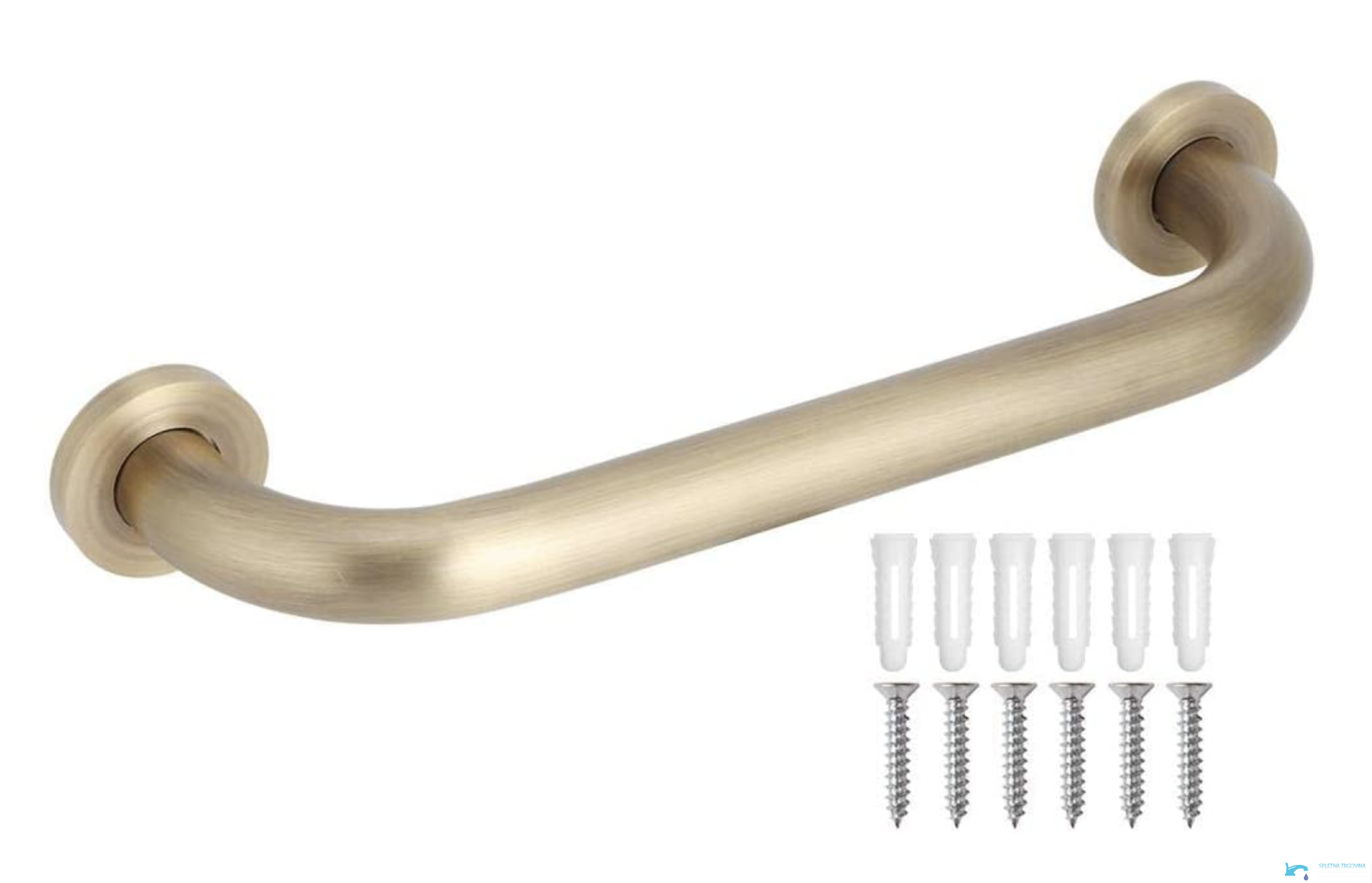 DB1008 - maniglione bagno con viti, maniglia a parete con tasselli