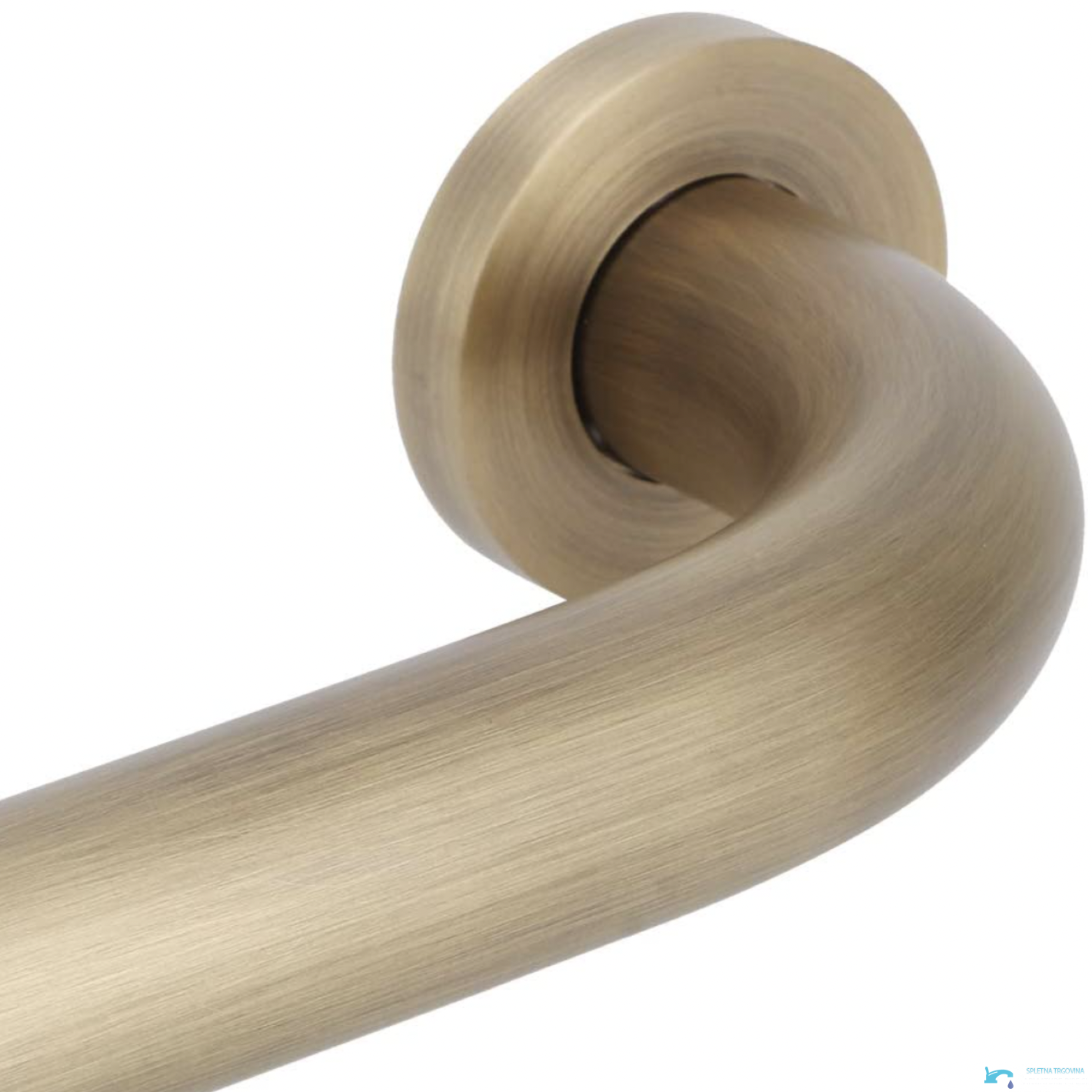 DB1008 - dettaglio maniglione bagno, ottone spazzolato