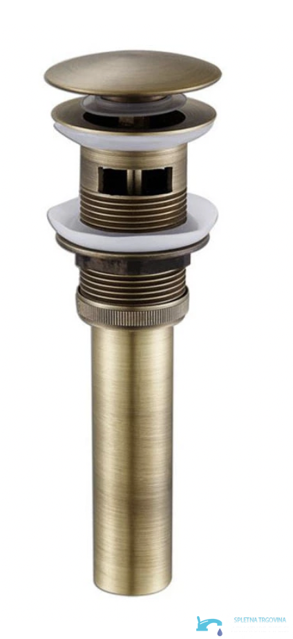 AP1005 - piletta click-clack lavabo, piletta ottone anticato