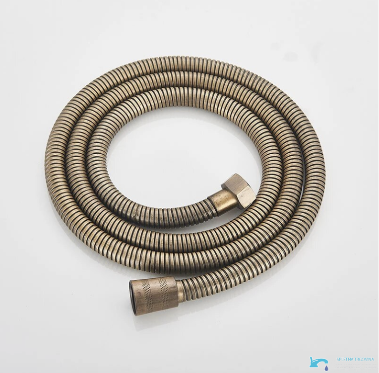 AQR1941 - flessibile doccia ottone anticato, tubo doccia in metallo