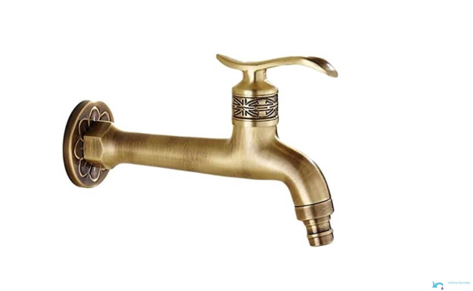 Rubinetto da bagno a parete EYN CW1347 per acqua fredda in più finiture, tra cui ottone anticato e marrone dorato