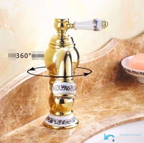 Rubinetto da bagno GB1523 con bocca orientabile e rotazione a 360 gradi