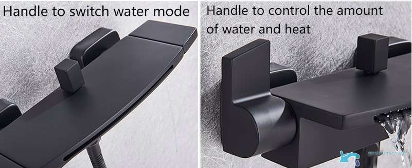 Miscelatore freestanding per vasca EYN ZP1920 con bocca a cascata, doccetta e finiture multiple