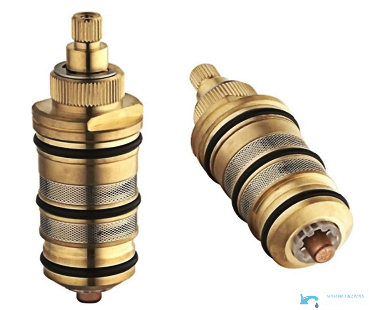 Cartuccia termostatica EYN NT8951vt color ottone con due filtri a rete e anelli di tenuta neri
