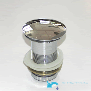 woo-1491 - sifone pop-up lavabo, scarico lavabo cromato