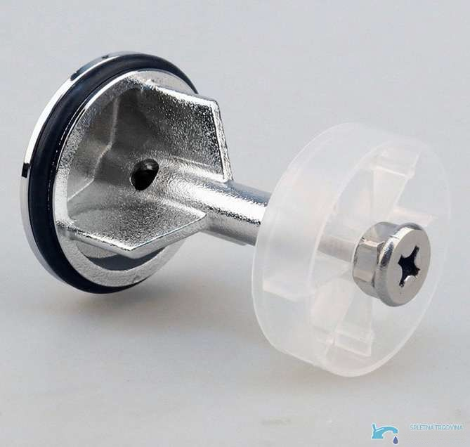 C1102 - tappo lavabo cromato, tappo scarico lavabo