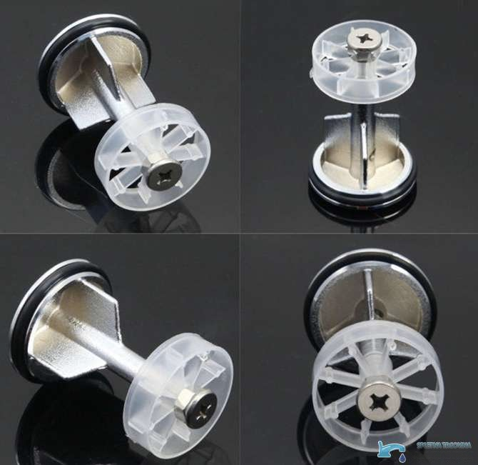 C1102 - struttura tappo lavabo, tappo scarico con guarnizione