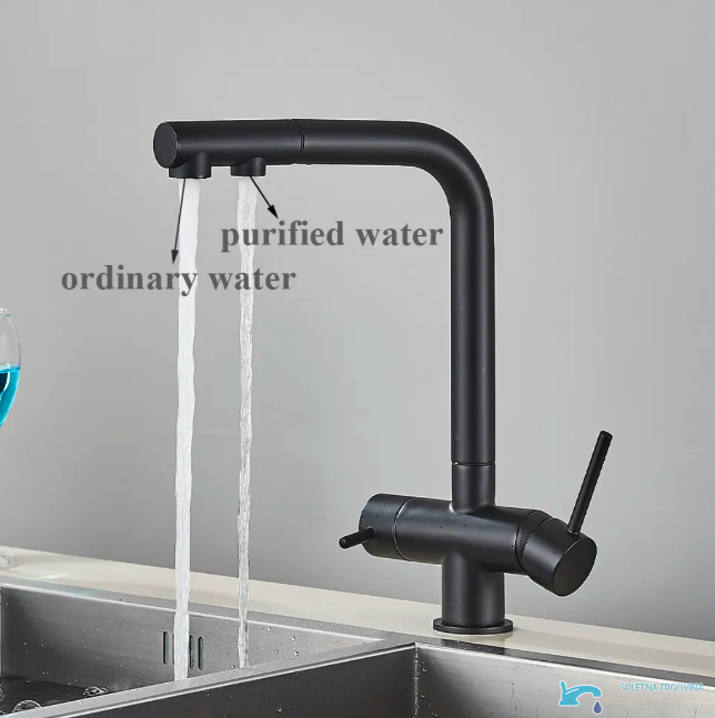 Rubinetto da cucina KA1651 con circuiti separati per acqua di rete e filtrata