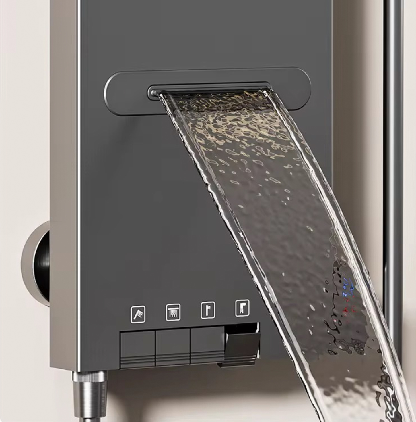 Comandi separati e bocca a cascata del pannello doccia BSE1424
