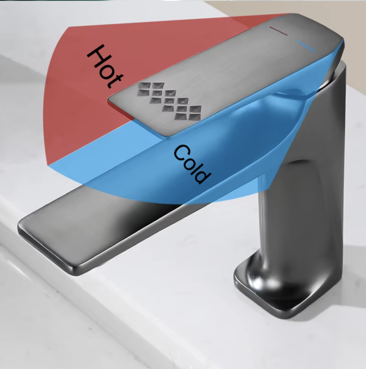 Regolazione dell'acqua calda e fredda del miscelatore in acciaio inox ELITE EDITION BS2150