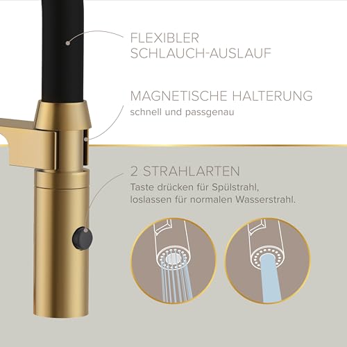 Doccetta estraibile ELITE EDITION KF1445 con selettore per due tipi di getto