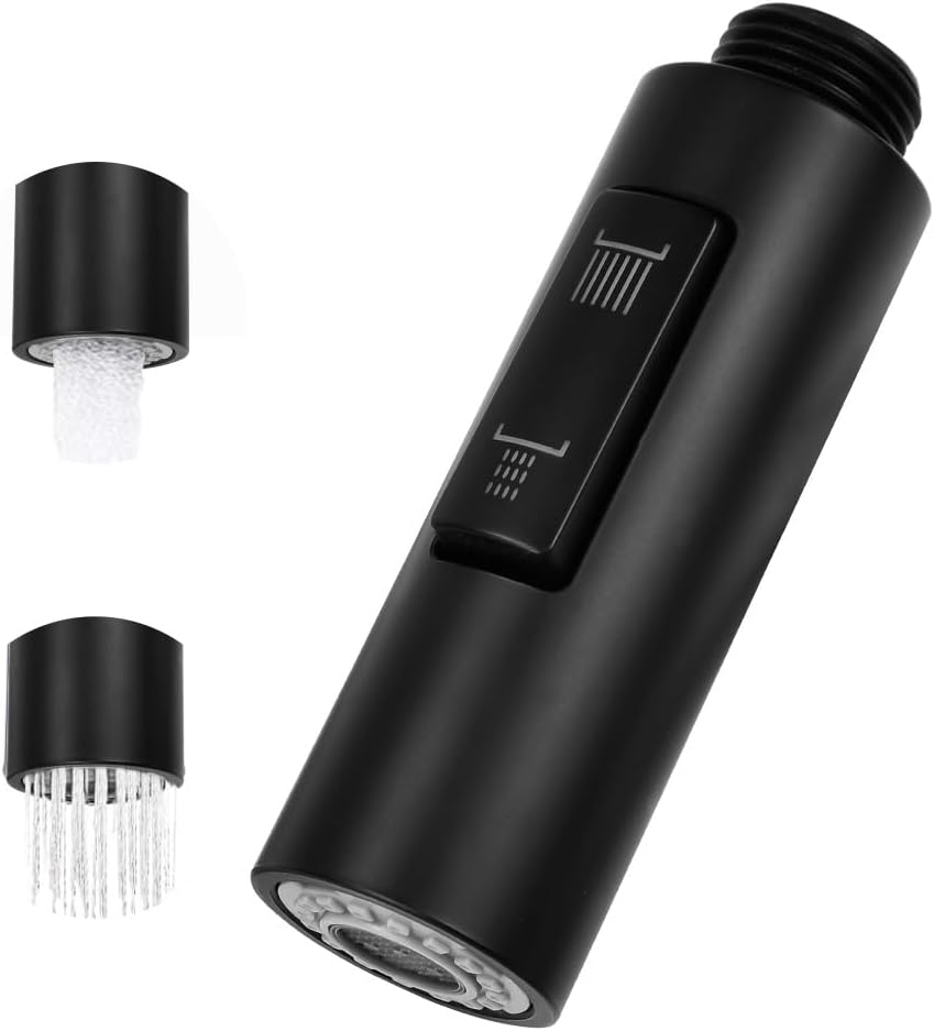 Doccetta estraibile EYN KFH1152 in nero opaco con selettore a due getti