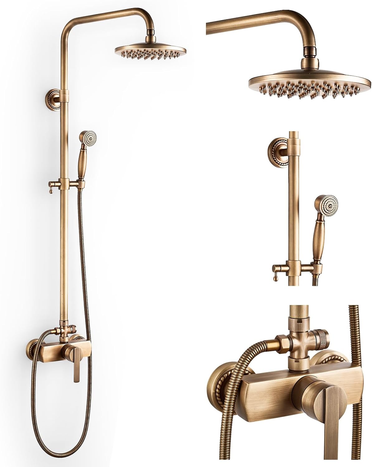 Sistema doccia con miscelatore ELITE EDITION BSE1508 in ottone anticato