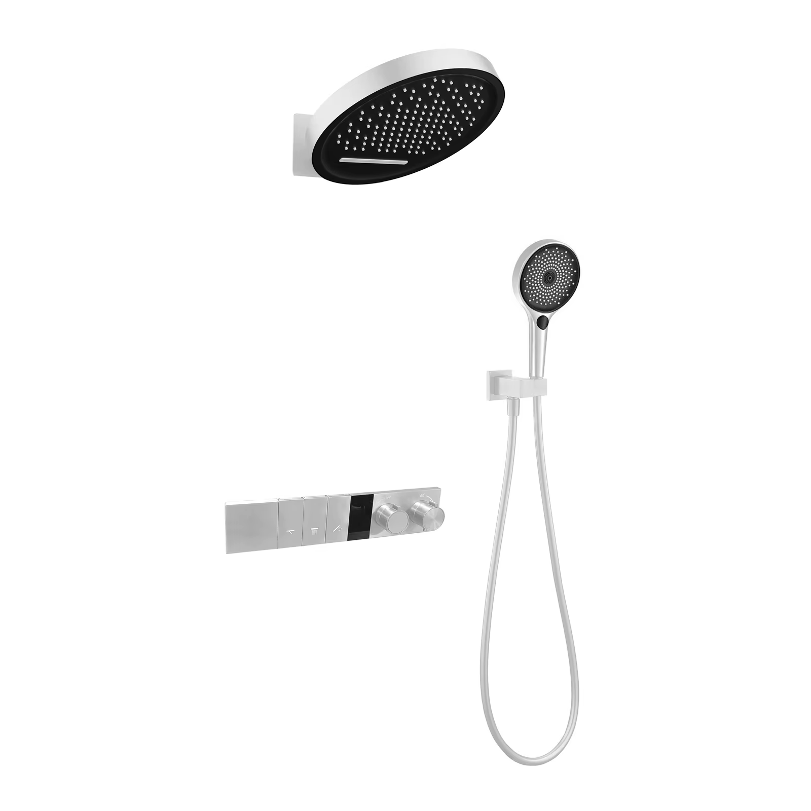 Sistema doccia da incasso ELITE EDITION BSC1305 – versione color argento