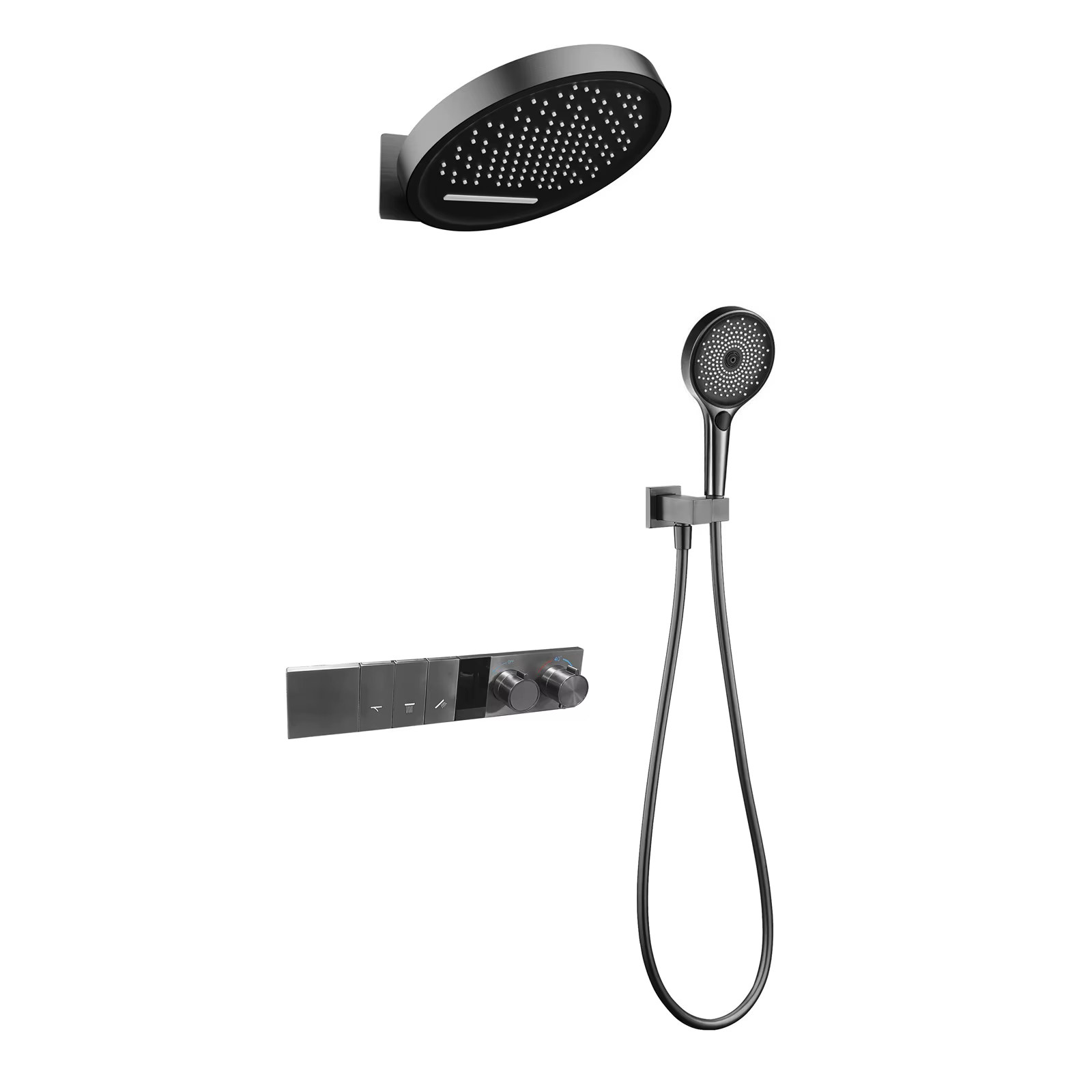 Sistema doccia da incasso ELITE EDITION BSC1305 in canna di fucile scuro
