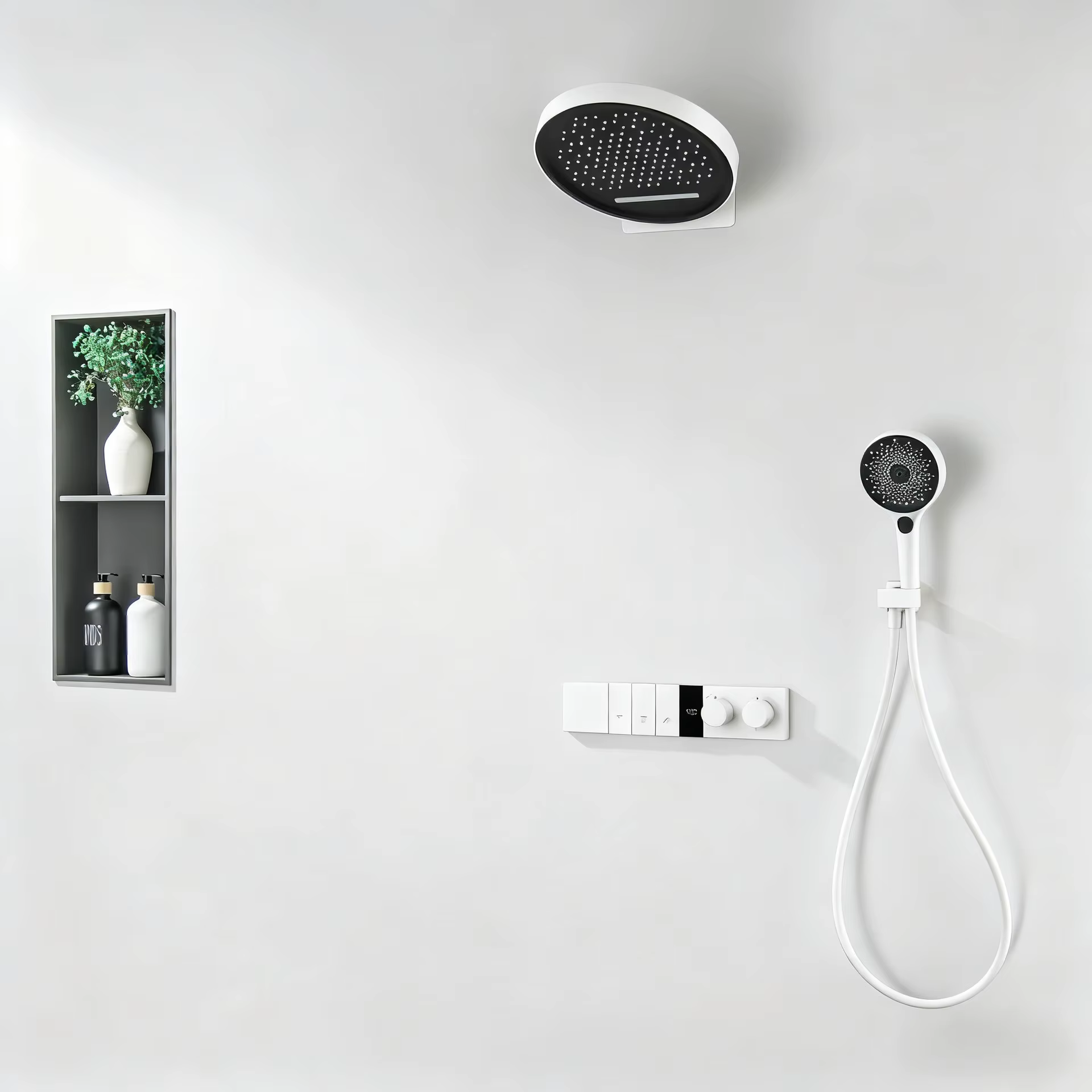 Sistema doccia da incasso ELITE EDITION BSC1305 bianco con soffione