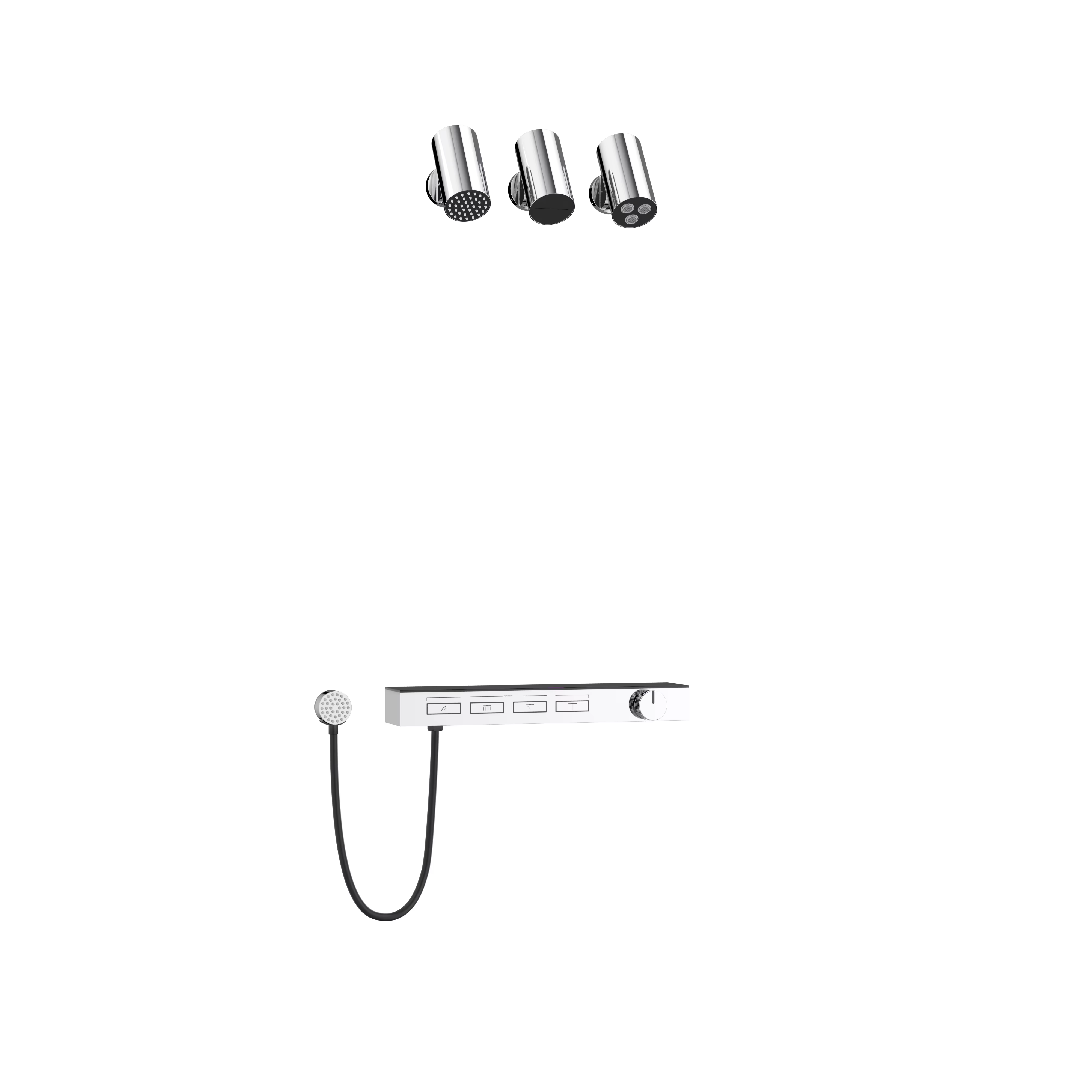 Miscelatore doccia incasso 4 funzioni ELITE EDITION BSC1620 — opzione finitura cromata