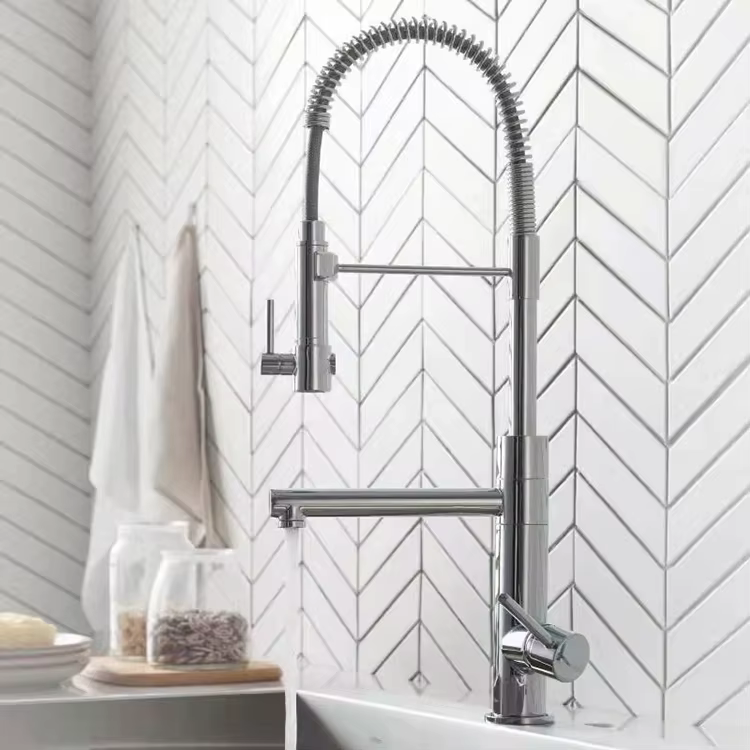 Rubinetto per lavello ELITE EDITION KFD1693 con doccetta estraibile in cromo lucido