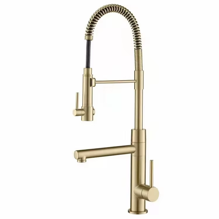 Miscelatore in acciaio inox 304 da piano ELITE EDITION KFD1693 con finitura oro spazzolato