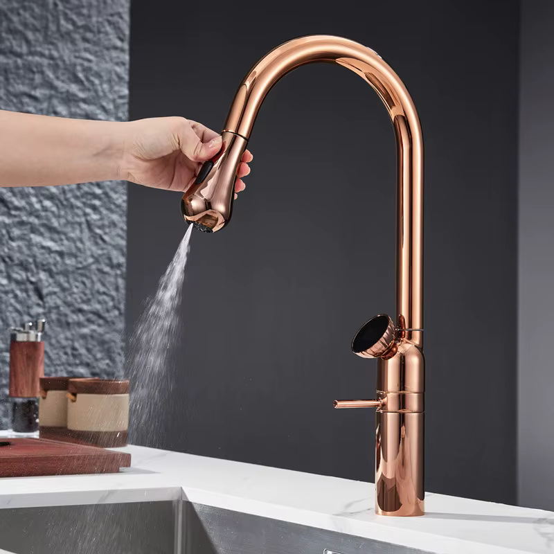 Rubinetto per lavello ELITE EDITION KF1694 con doccetta estraibile impugnata