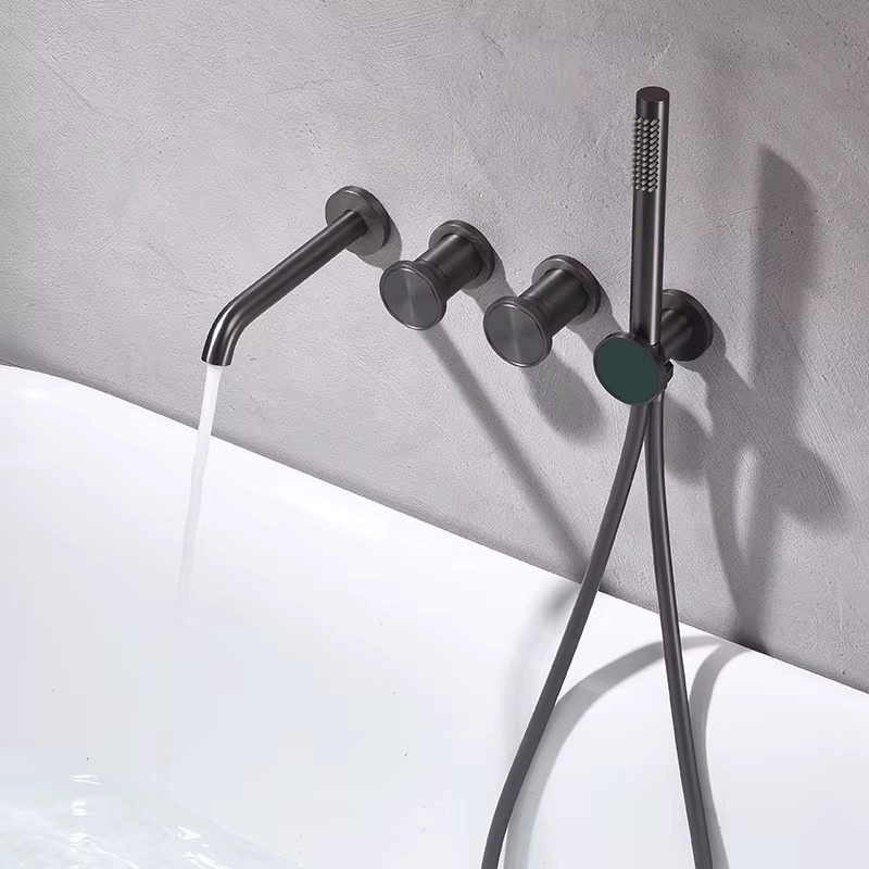 Set doccia All ELITE EDITION BSC1717 con finitura grigio canna di fucile