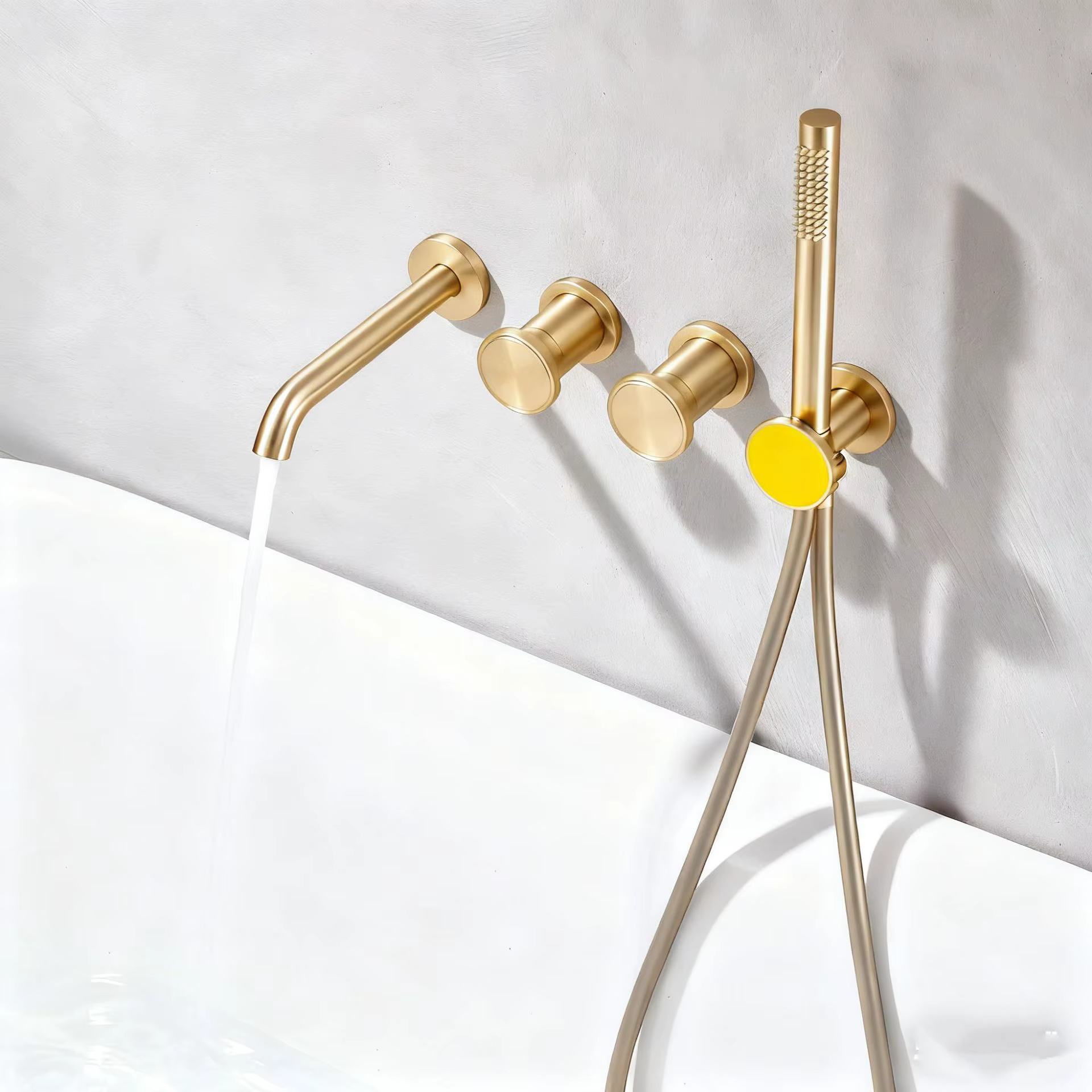Rubinetto da bagno ELITE EDITION BSC1717 a parete in oro spazzolato