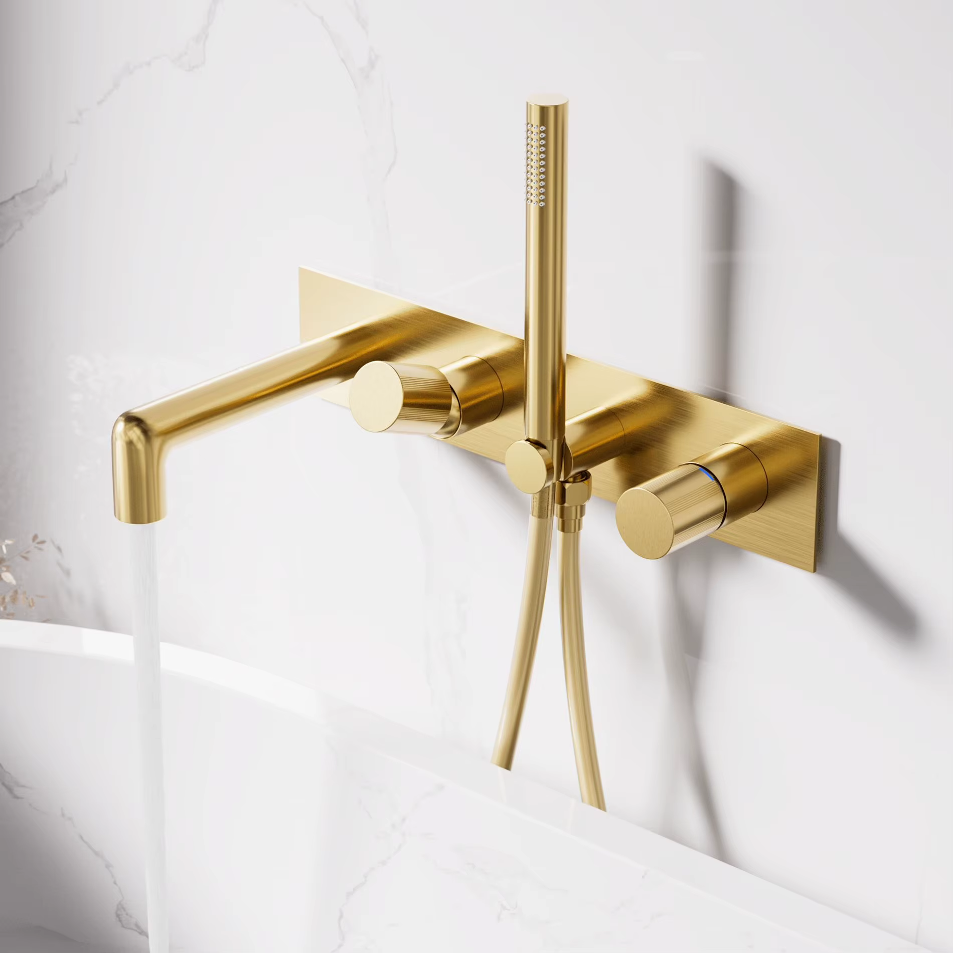 Rubinetto per vasca da incasso ELITE EDITION BSC1723 in oro spazzolato