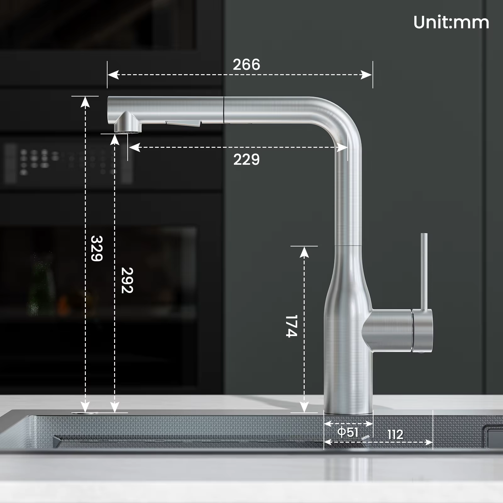 Misure del rubinetto per lavello ELITE EDITION KF1699