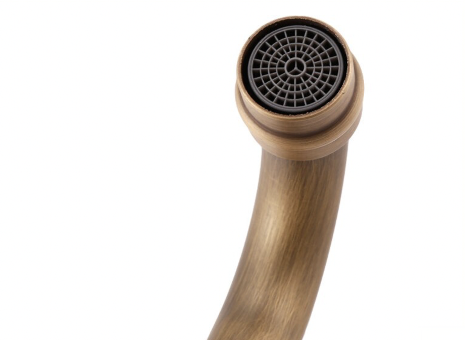 Dettaglio dell'aeratore del rubinetto AQ1129 con elementi in ceramica