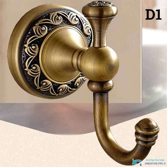 AQD1359 - Wandhaken Bad, Handtuchhaken antik