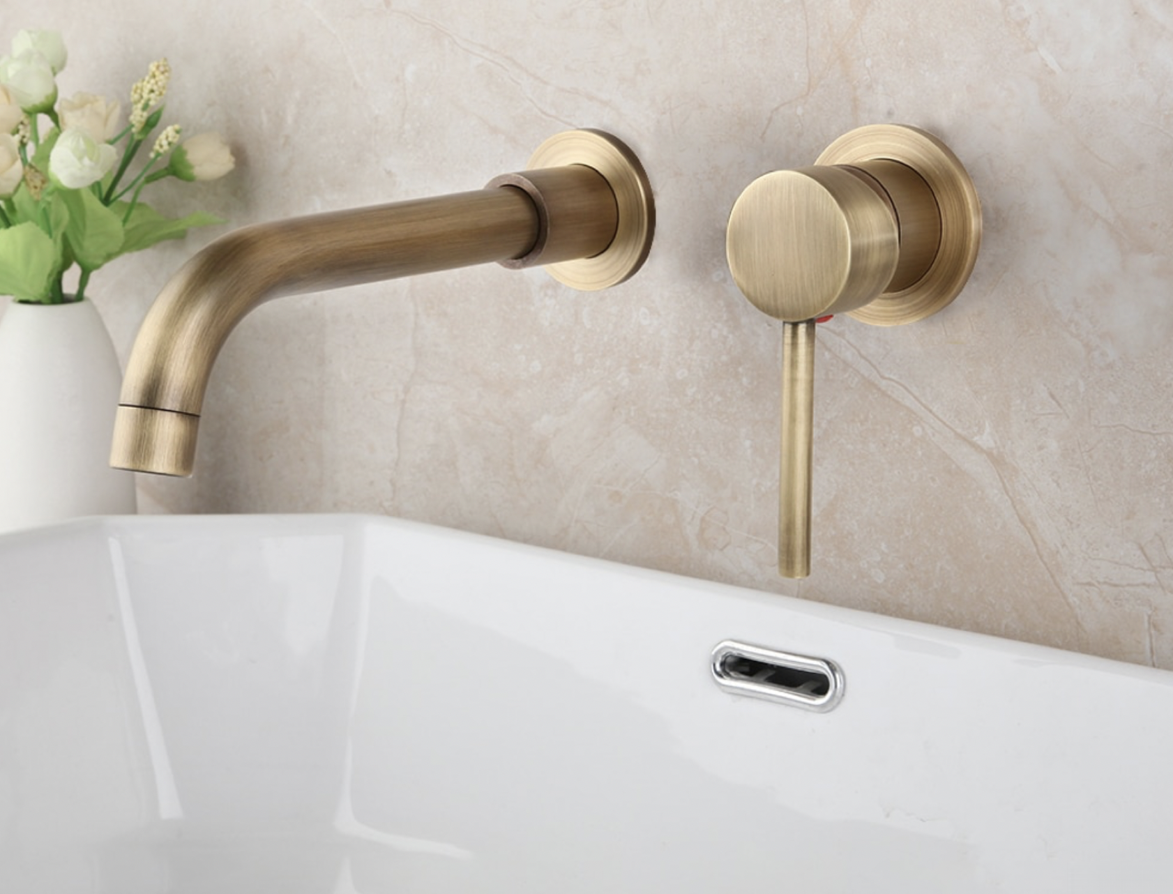 Miscelatore lavabo da incasso ATP1808 in ottone anticato spazzolato
