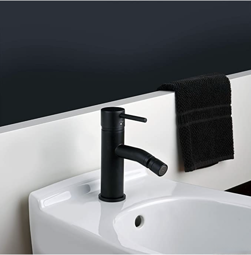 Rubinetto per bidet BB1402 nero con finitura opaca