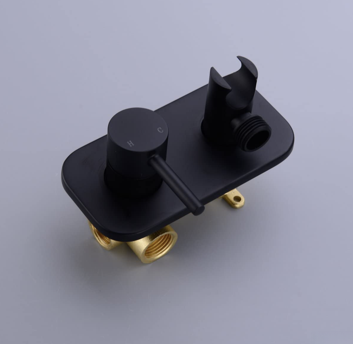 Miscelatore bidet da incasso a parete BB1637 nero opaco