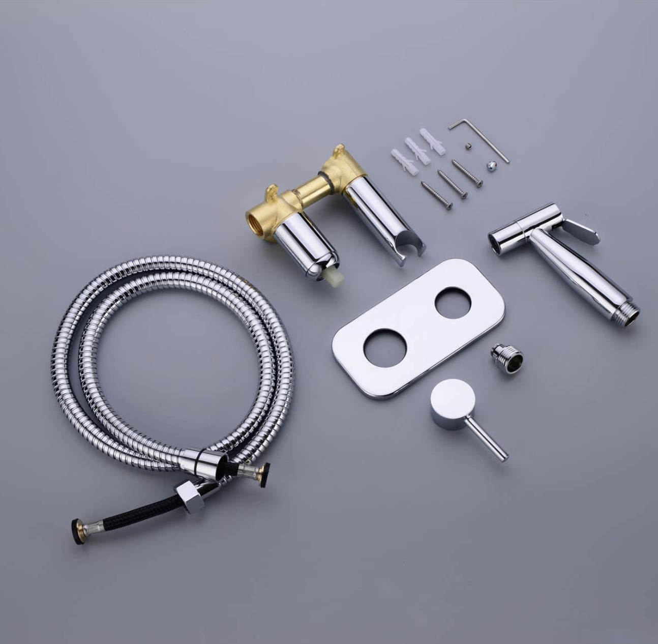 Set miscelatore bidet da incasso BB1637 con doccetta e flessibile