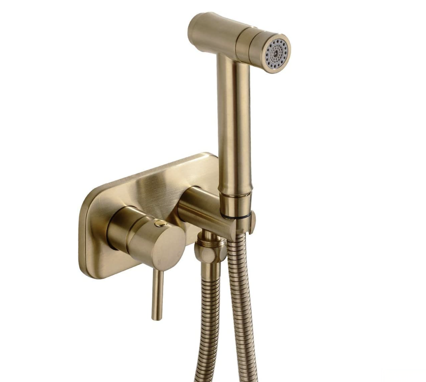 Miscelatore bidet da incasso a parete BB1637 oro spazzolato