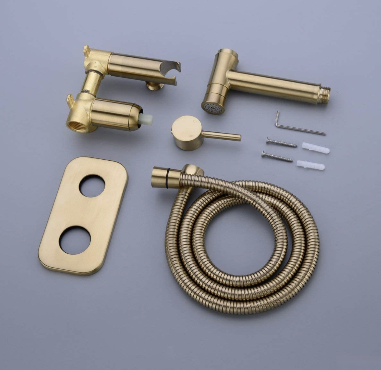 Miscelatore bidet da incasso a parete BB1637 oro spazzolato