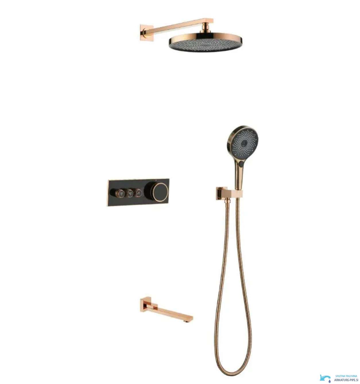 Luksuzni Termostatski Podometni Tus Sistem Elite Edition Bcs1603 Z Zaslonom Premium Linija 2