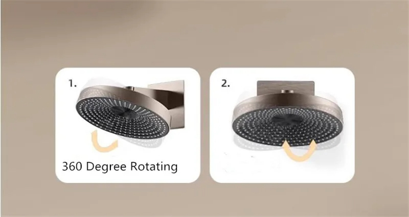 Specifiche del set doccia termostatico BCS1698: soffione tondo orientabile