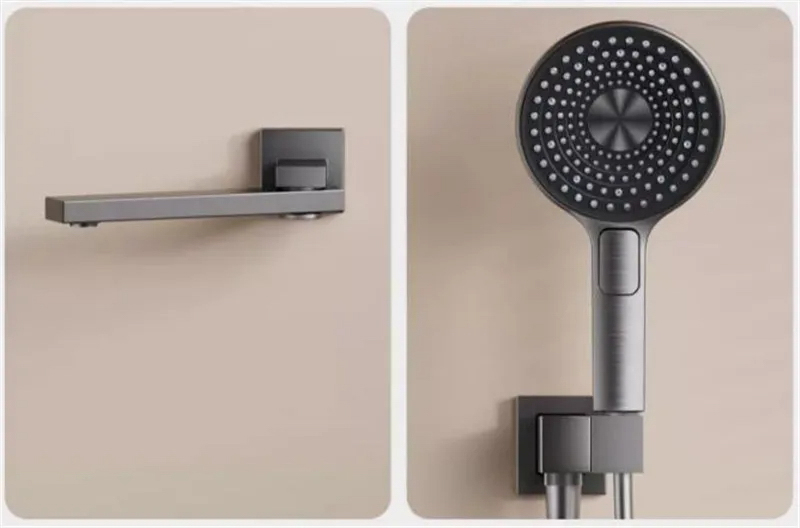 Set doccia termostatico ELITE EDITION BCS1698 in grigio grafite spazzolato