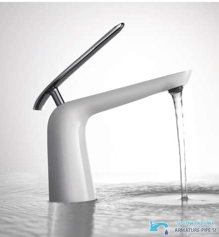 Rubinetto bianco per lavabo e bidet woo-6963 in bianco opaco