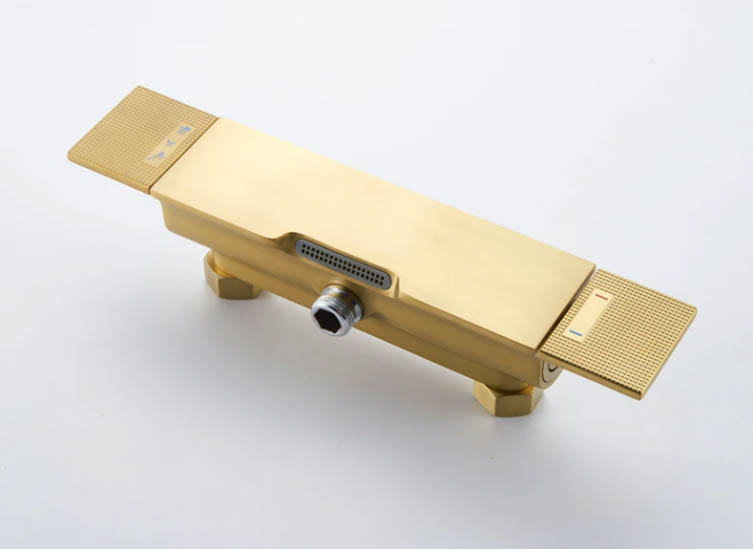 Sistema doccia esterno di lusso ELITE EDITION BSE1419 in oro spazzolato
