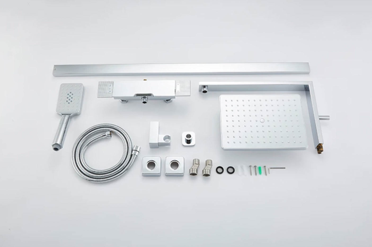 Sistema doccia esterno ELITE EDITION BSE1419 — set completo con soffione e doccetta