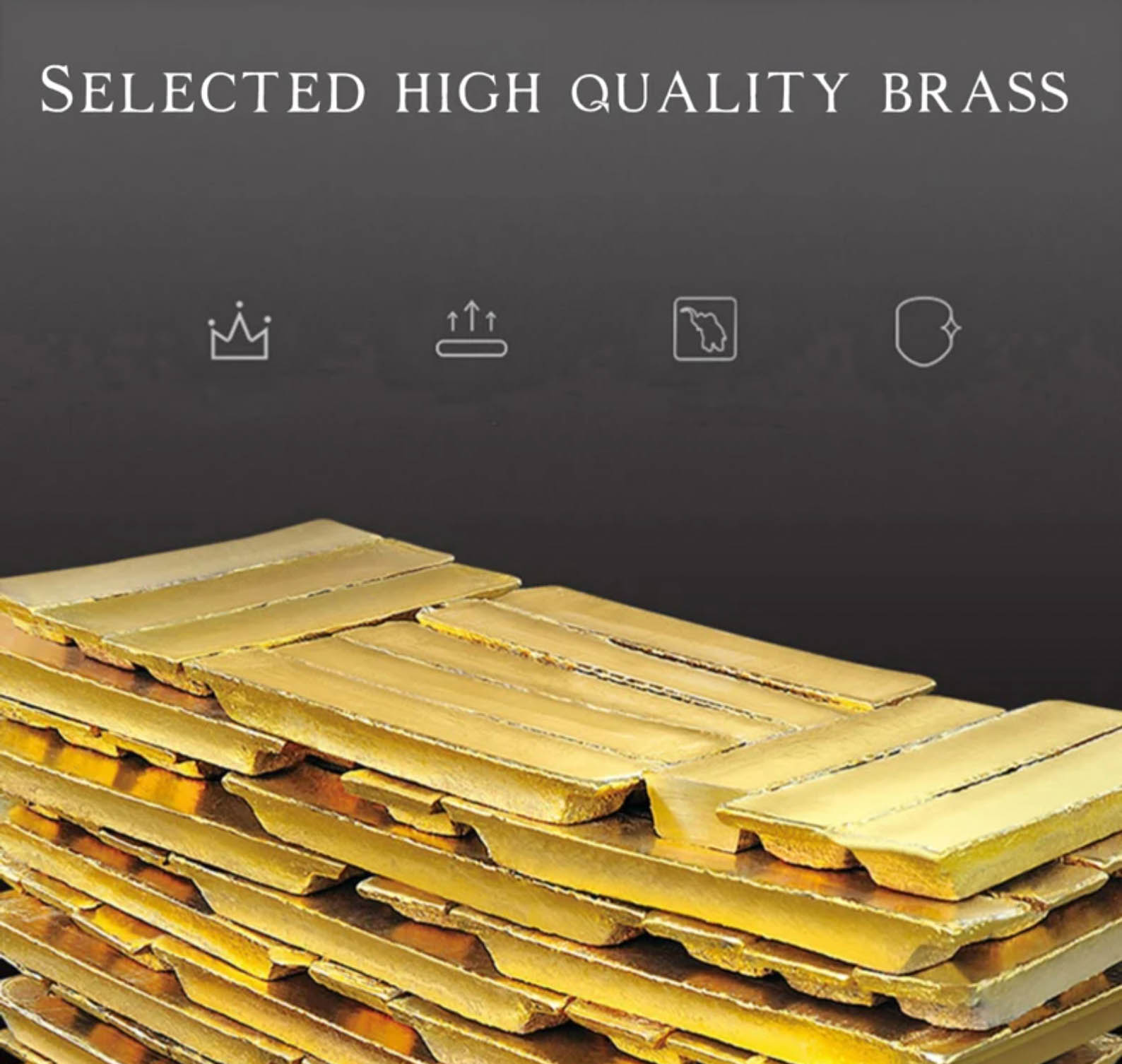 Materiale del sistema doccia esterno ELITE EDITION BSE1419: ottone selezionato
